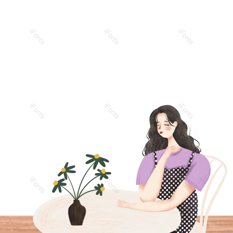 元素图片,卡通元素,女人PNG,人物免抠素材